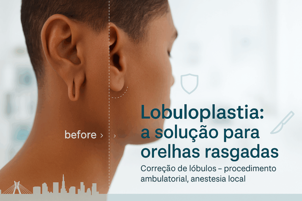 Lobuloplastia solucao para orelhas rasgadas em sao paulo
