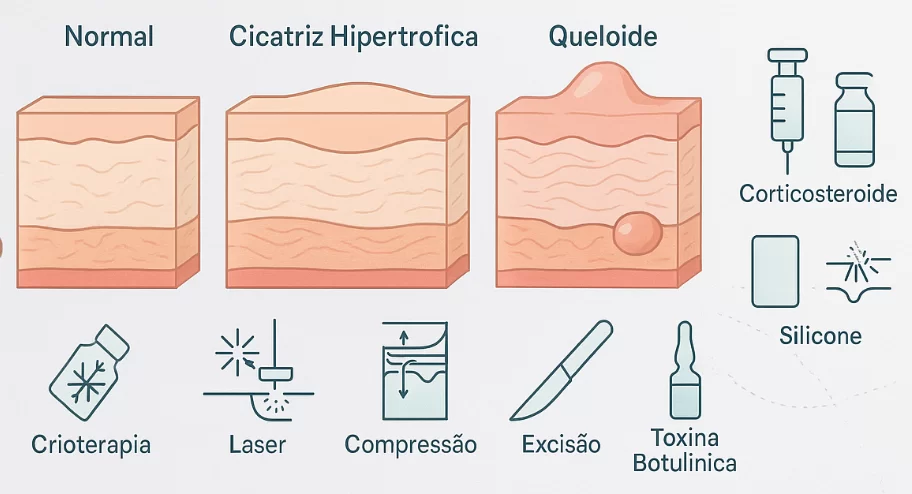 cicatriz hipertrofica e queloide tratamento nao cirurgico cirurgia de queloide